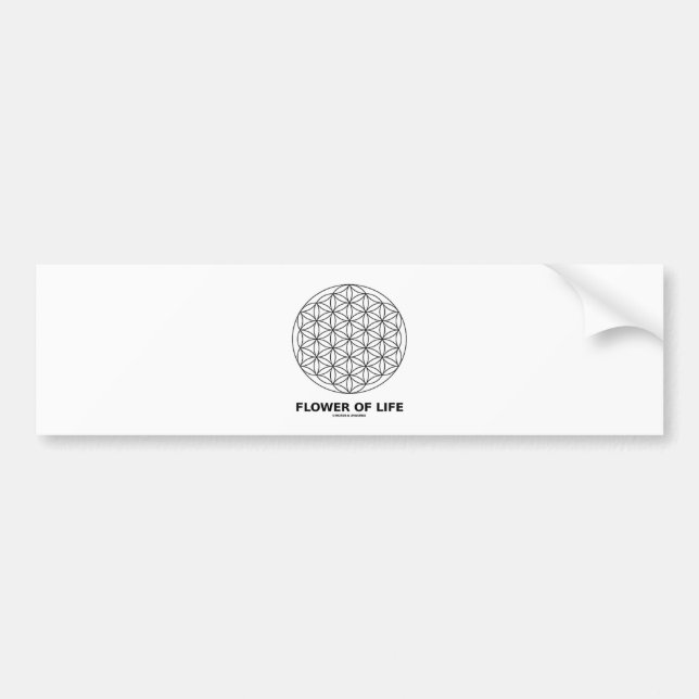 Blume des Lebens (heilige Geometrie) Autoaufkleber (Vorne)