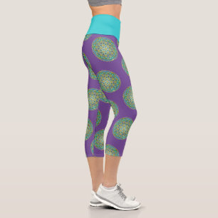 BLUME DES LEBENS - Heilige Geometrie Design 1 Capri Leggings