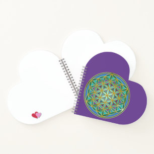 BLUME DES LEBENS - Heilige Geometrie Design 1 Notizbuch