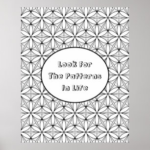 Blume des Lebens Heilige Geometrie Große Farbgebun Poster