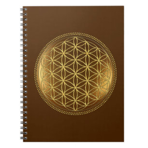 BLUME DES LEBENS - Heilige Geometrie Medaillon 1 Notizblock