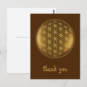 BLUME DES LEBENS - Heilige Geometrie Medaillon 1 Postkarte