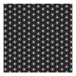 Blume des Lebens Heilige Geometrie Poster