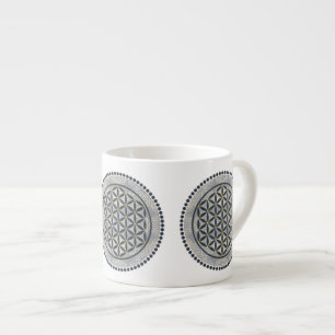 BLUME DES LEBENS - Heilige Geometrie Symbol Kunst Espressotasse