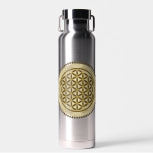 BLUME DES LEBENS - Heilige Geometrie Symbol Kunst Trinkflasche