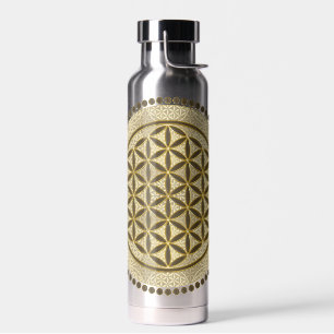BLUME DES LEBENS - Heilige Geometrie Symbol Kunst  Trinkflasche
