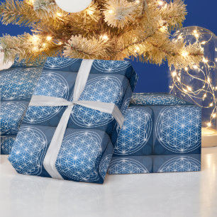 Blume des Lebens heilige geometrische Formen Samen Geschenkpapier