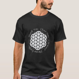 Blume des Lebens Ho'oponopono Black & White T-Shirt