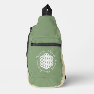 Blume des Lebens Ho'oponopono Crossbody Bag