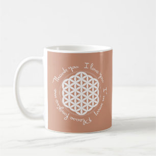 Blume des Lebens Ho'oponopono Kaffeetasse