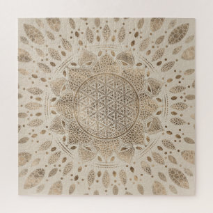 Blume des Lebens in Lotus Dot Puzzle