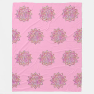 Blume des Lebens - Indien - Mandala 7 Fleecedecke