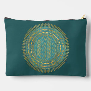 Blume des Lebens - Indigene Mandala 1 Zubehörtasche