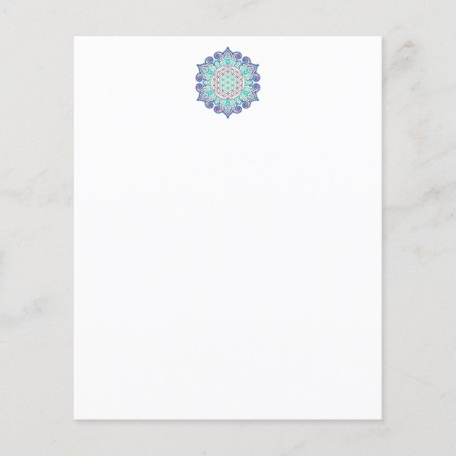 Blume des Lebens - Indische Mandala 2 (Vorderseite)