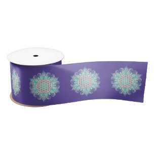 Blume des Lebens - Indische Mandala 2 Satinband