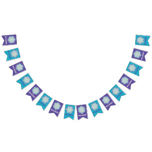 Blume des Lebens - Indische Mandala 2 Wimpelkette