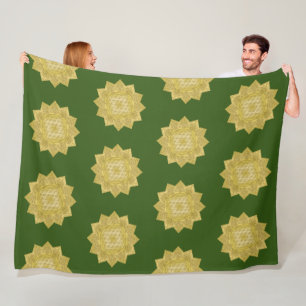 Blume des Lebens - Indische Mandala 4 Fleecedecke