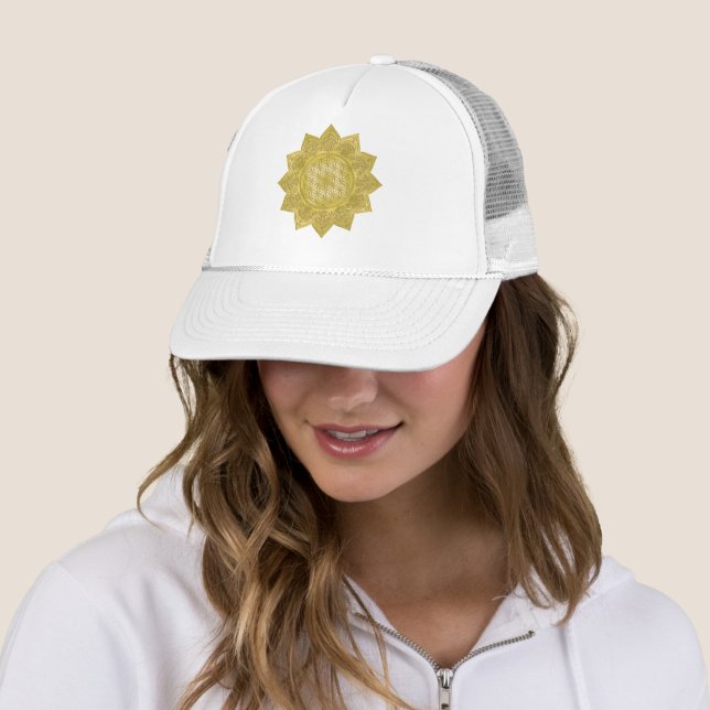 Blume des Lebens - Indische Mandala 4 Truckerkappe (Beispiel)