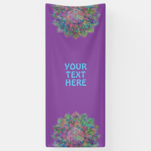 Blume des Lebens - Indischer Mandala 7c Banner