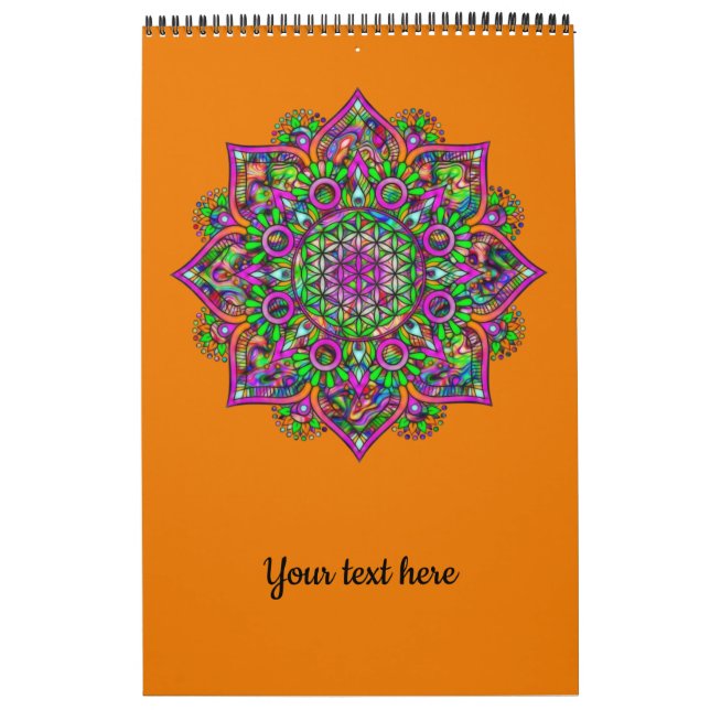 Blume des Lebens - Indisches Mandala 1 Kalender (Titelbild)