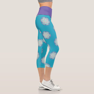 Blume des Lebens - Indisches Mandala 2 Capri Leggings
