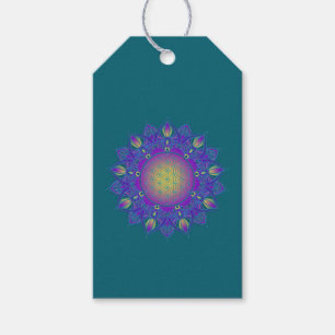 Blume des Lebens - Indisches Mandala 3 Geschenkanhänger