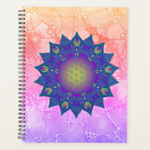 Blume des Lebens - Indisches Mandala 3 Planer