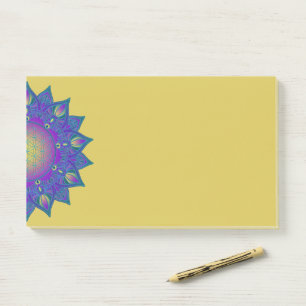 Blume des Lebens - Indisches Mandala 3 Post-it Klebezettel