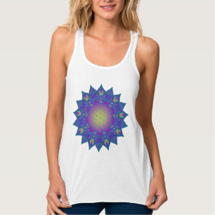 Blume des Lebens - Indisches Mandala 3 Tank Top