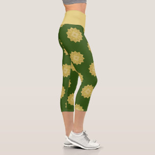 Blume des Lebens - Indisches Mandala 4 Capri Leggings