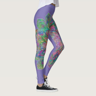 Blume des Lebens - Indisches Mandala 7c Leggings