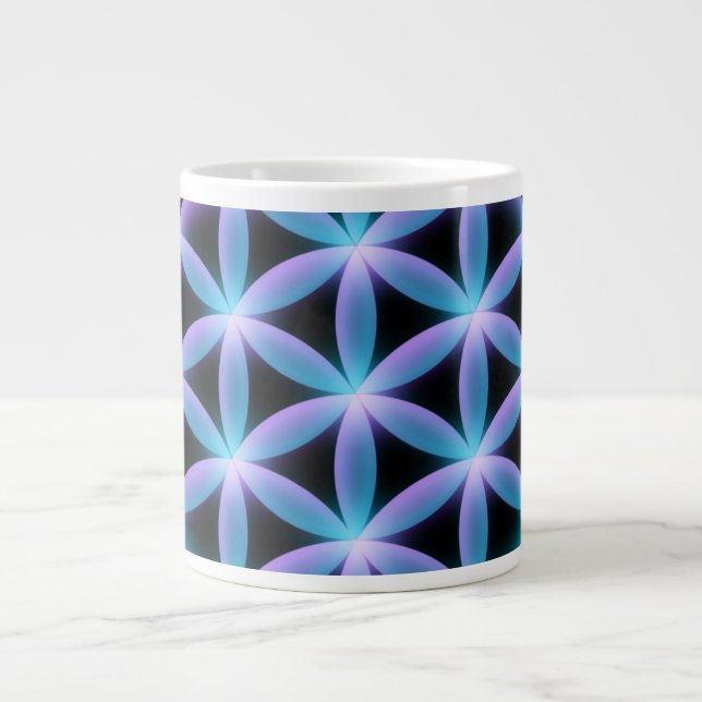 Blume des Lebens Jumbo-Tasse (Vorderseite)