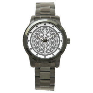 BLUME DES LEBENS - Kontur des Geometriezeichens "S Armbanduhr