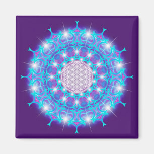 BLUME DES LEBENS/LEBENS DES Lebens "Stars Mandala" Magnet
