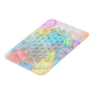 Blume des Lebens / Lebensgefühl - Liebe Herz Magnet