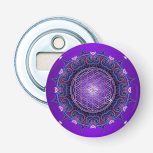 Blume des Lebens / Lebensgefühl - Mandala I Flaschenöffner
