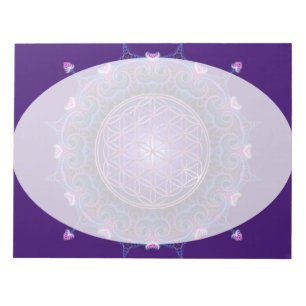 Blume des Lebens / Lebensgefühl - Mandala I Notizblock