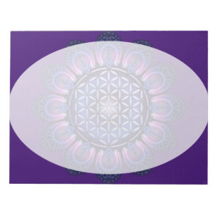 Blume des Lebens / Lebensgefühl - Mandala II Notizblock