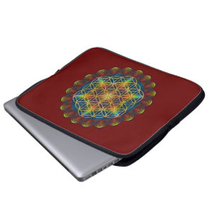 BLUME DES LEBENS / Lebensgefühl - Mandala III Laptopschutzhülle