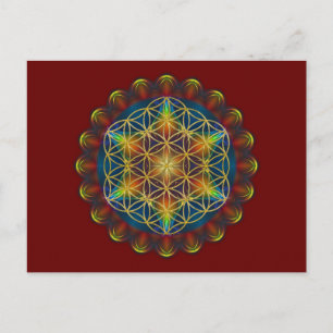 BLUME DES LEBENS / Lebensgefühl - Mandala III Postkarte