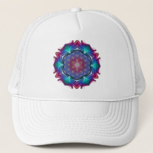 BLUME DES LEBENS / Lebensgefühl - Mandala IV Truckerkappe