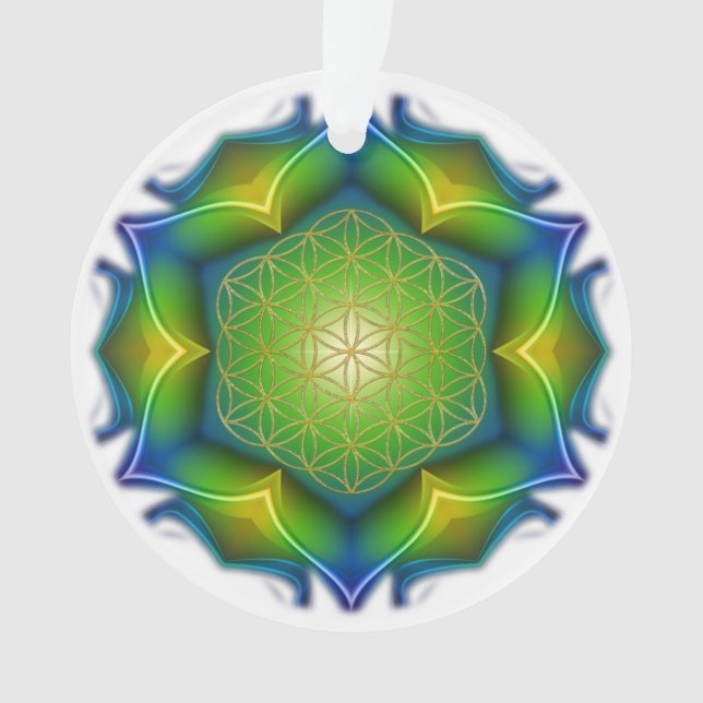 Blume des Lebens / Lebensgefühl - Mandala V Ornament (Vorderseite)