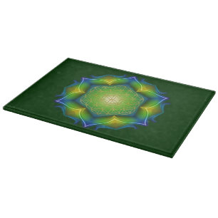 Blume des Lebens / Lebensgefühl - Mandala V Schneidebrett