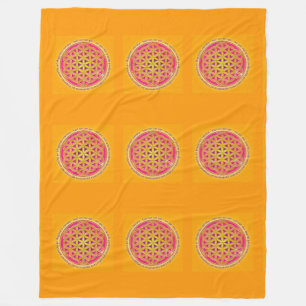 Blume des Lebens / Lebensgefühl - Moola Mantra Fleecedecke
