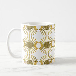 Blume des Lebens / Lebensgefühl - Moon Gold Tasse