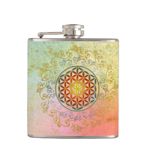 Blume des Lebens / Lebensgefühl - Ornament IV BG Flachmann