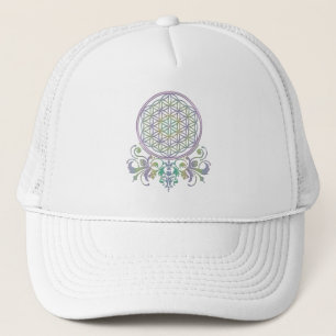 Blume des Lebens / Lebensgefühl - Ornamente II Truckerkappe
