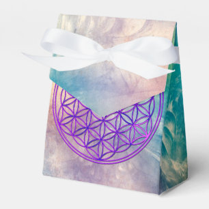 Blume des Lebens / Lebensgefühl - pinkblau Geschenkschachtel