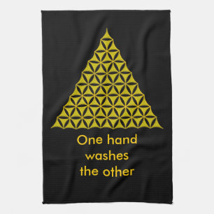 Blume des Lebens / Lebensgefühl - Pyramide Handtuch