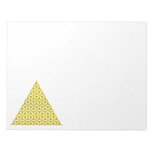 Blume des Lebens / Lebensgefühl - Pyramide Notizblock